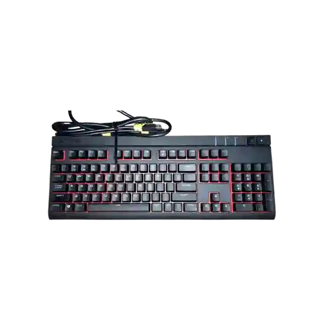 TECLADO GAMING EVGA USB Z10 RGB INGLES COLOR CAFÉ