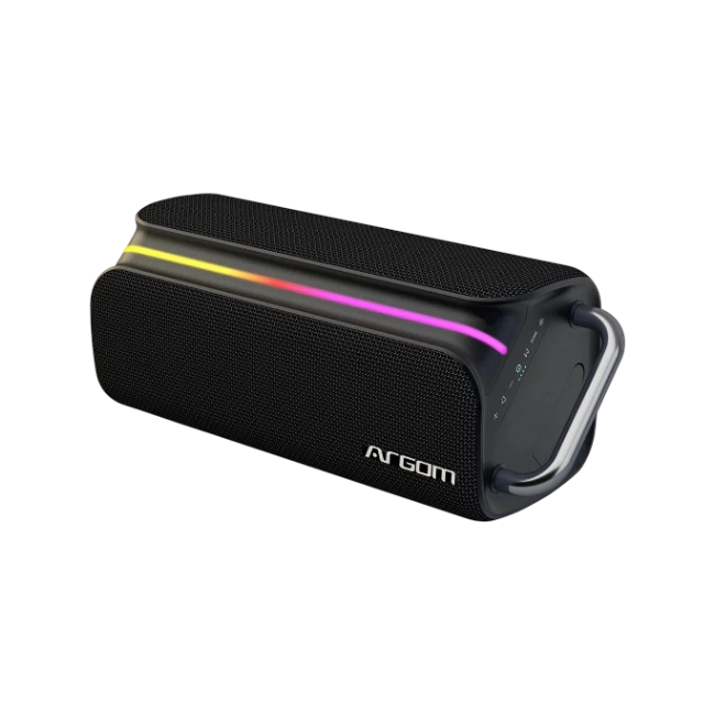 Bocina Argom ARG-SP-3366BK Ambience 66 BT 22W RMS con Luces RGB Funcion TWS Color Negro