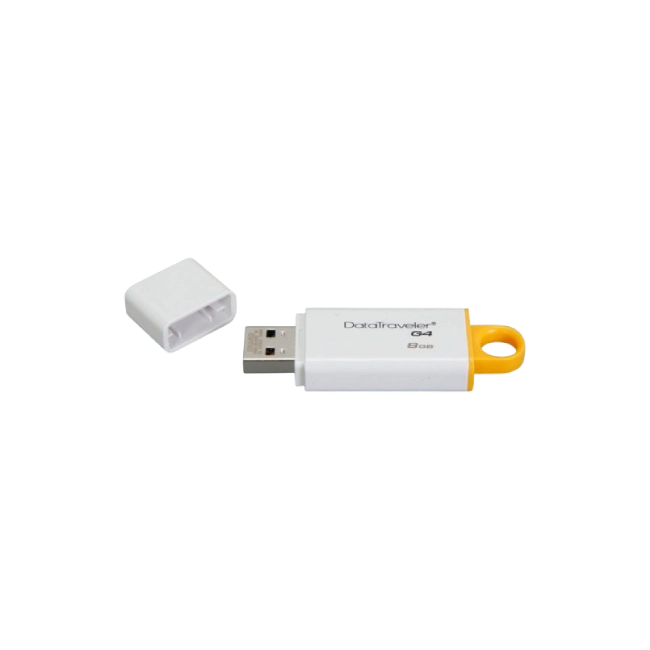MEMORIA USB 8GB USB 3.0 DATA TRAVELER I G4  AMARILLO KINGSTON