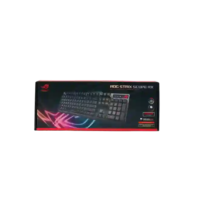 TECLADO GAMING ASUS X802 STRIX SCOPE TKL COLOR ROJO