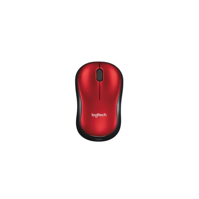 MOUSE M185 INALAMBRICO 2.4GHZ COLOR ROJO LOGITECH