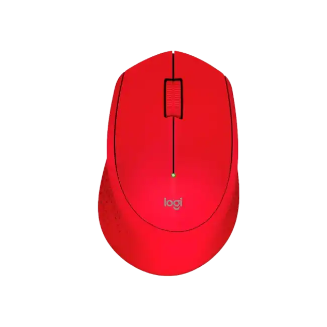 MOUSE M280 DIESTRO-OPTICO-3 BOTONES INALAMBRICO COLOR ROJO LOGITECH
