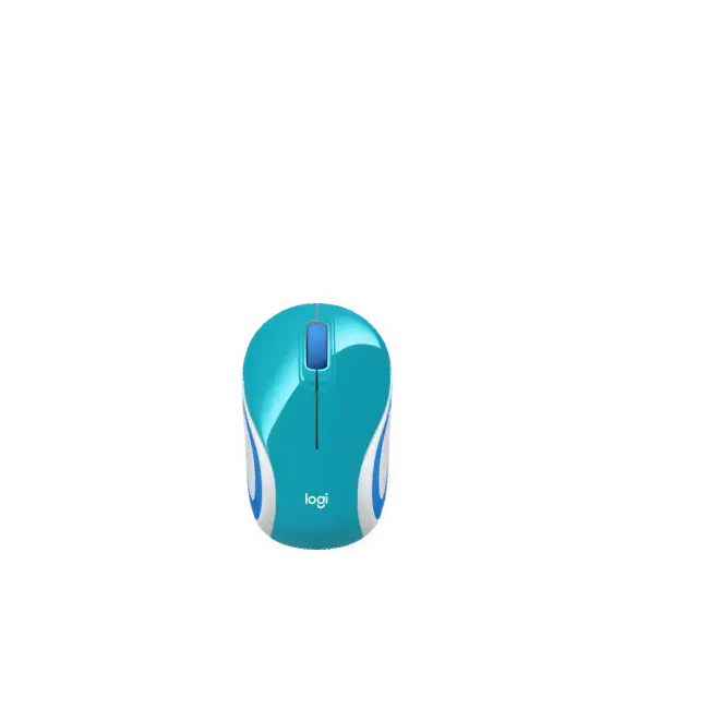 MOUSE M187 OPTICO 3 BOTONES INALAMBRICO COLOR BRIGHT TEAL LOGITECH