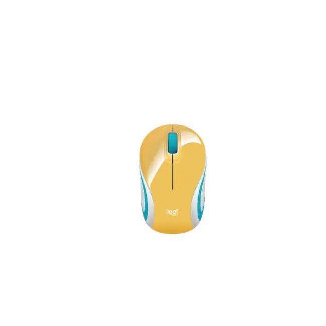 MOUSE M187 OPTICO 3 BOTONES INALAMBRICO COLOR BANANA LOGITECH
