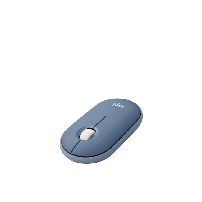 Mouse Logitech M350 Pebble Inalambrico Color Gris Azulado-1