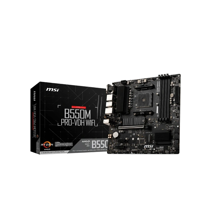 Tarjeta Madre MSI B550M PRO-VDH DDR4 AM4 MICRO-ATX DDR4 911-7C95-084 Color Negro-4