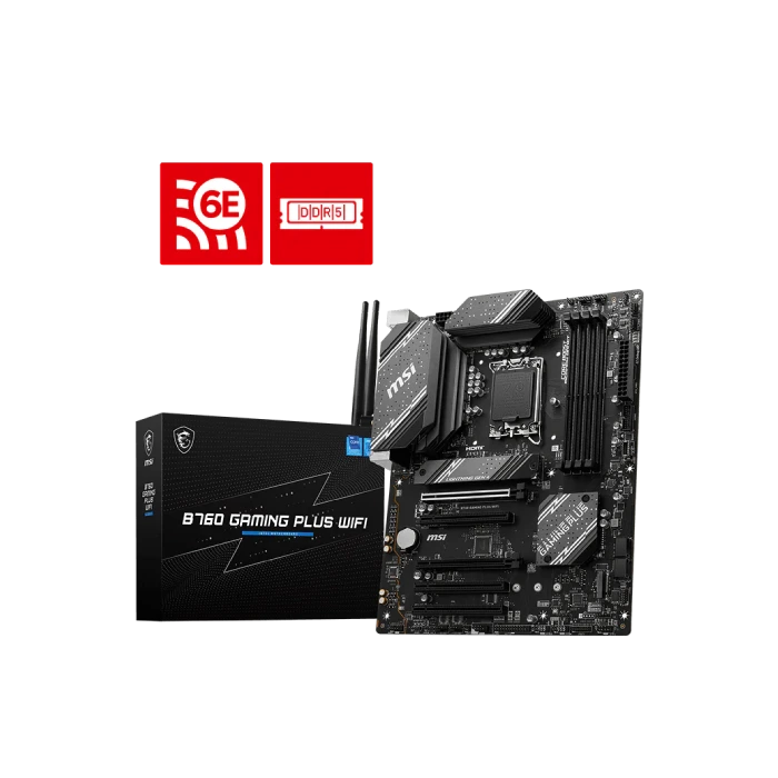 TARJETA MADRE MSI B760 GAMING PLUS WIFI ATX DDR5 911-7D98-029