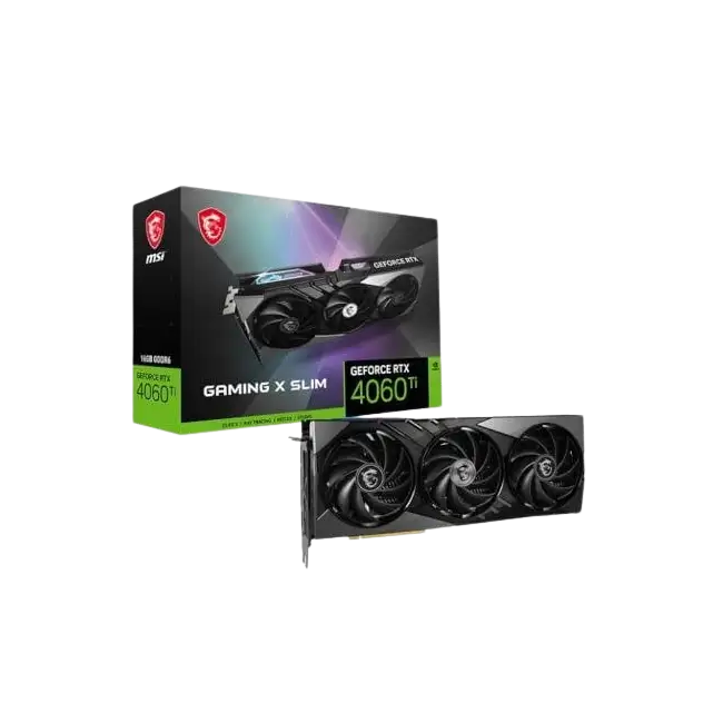 Tarjeta de Video MSI Geforce RTX4060TI Gaming X Slim 16GB GDDR6 912-V517-002-2