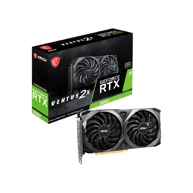 Tarjeta de Video MSI Ventus 2X Geforce RTX 3060 Fan Dual 12GB GDDR6 192-Bit 912-V397-856-6