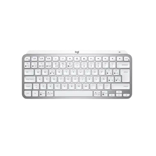 Teclado Logitech MX Keys Mini USB Bluetooth 5.0 Ergonomico Color Gris Palido