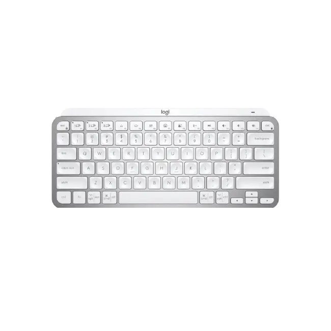Teclado Logitech MX Keys Mini USB Bluetooth 5.0 Ergonomico Color Gris Palido