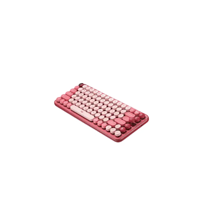 Teclado Logitech Pop Keys Inalambrico USB Bluetooth Ergonomico Mecanico Color Rosa