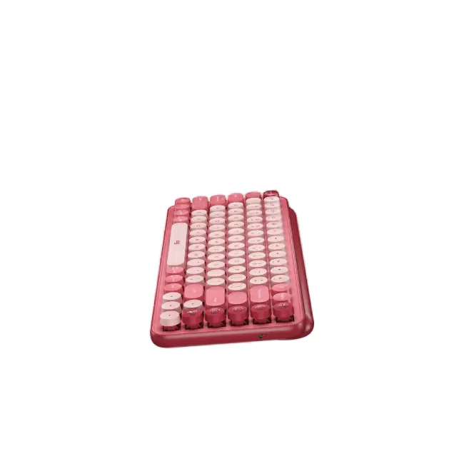 Teclado Logitech Pop Keys Inalambrico USB Bluetooth Ergonomico Mecanico Color Rosa