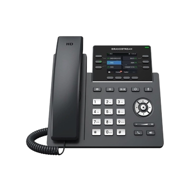 Telefono IP Grandstream GXP1625 962-00080-27B002 2 Cuentas SIP Pantalla LCD de 2,9" con Doble Puerto con PoE Integrado