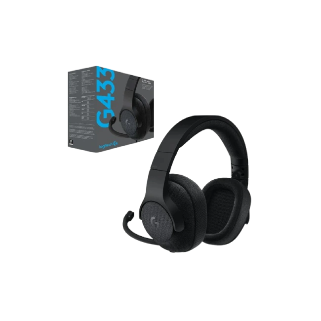 HEADSET GAMING G433 WIRED 7.1 SURROUND ROY  NEGRO LOGITECH