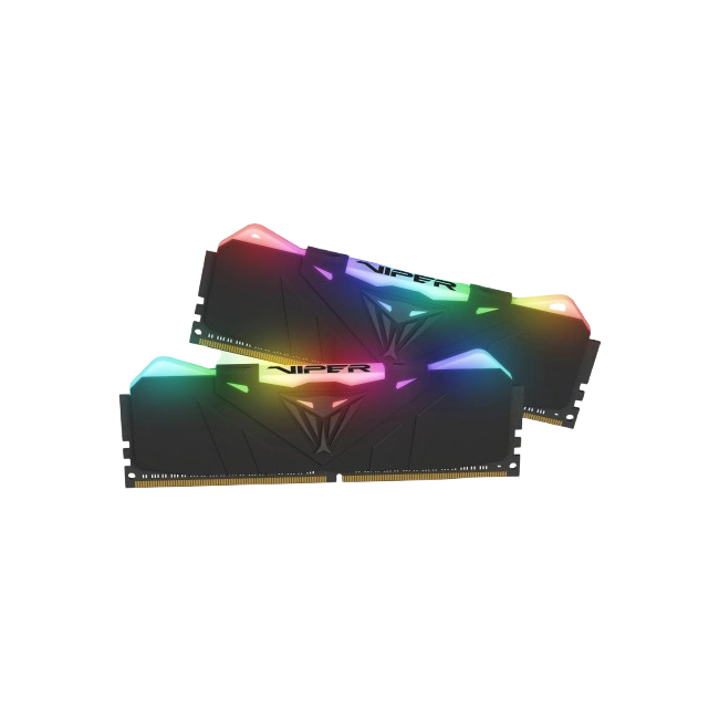 Memoria RAM Patriot CL20 Viper Steel Para PC 16GB DDR4 3600MHz RGB HS Single Color Negro
