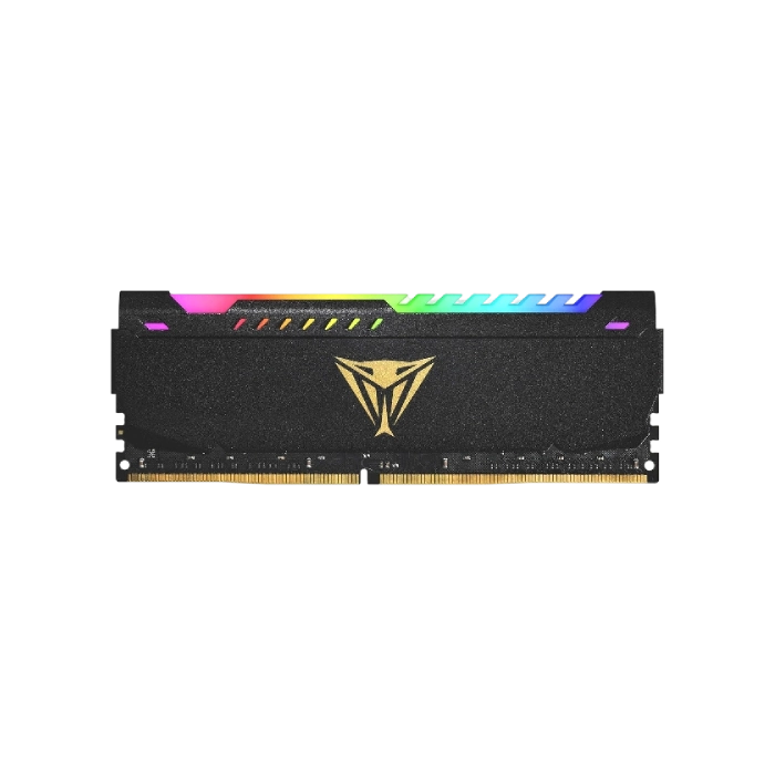 Memoria RAM Patriot PC 16GB 9DE00251-PVSR416G320C8  V4S DDR4 3200 MHZ CL16 1.35 V Viper Steel RGB Disipador Aluminio. XMP 2.0 DIMM 288 Pines Color Negro