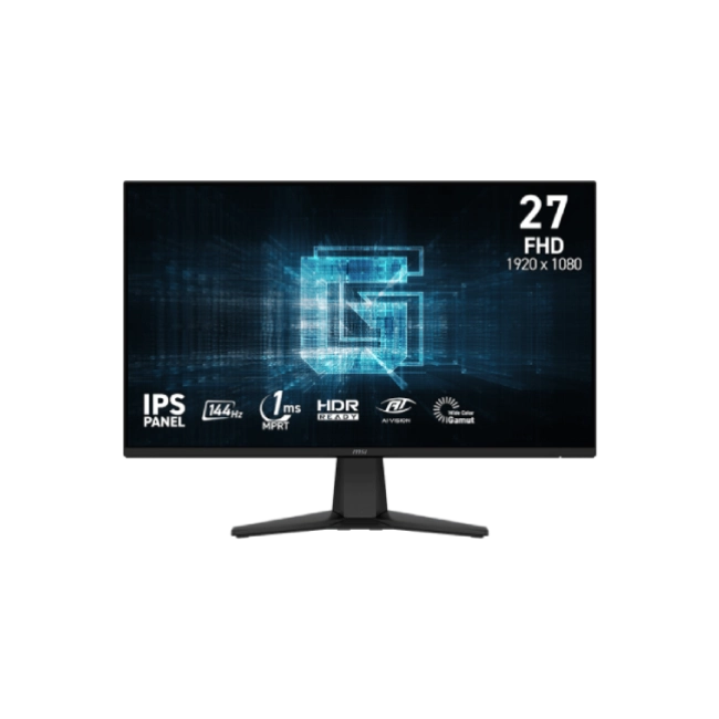 Monitor Gaming MSI G275L E14 27" 9S6-3CF31M-005 Plano 1920x1080 144HZ IPS HDMI 2.0  Color Negro