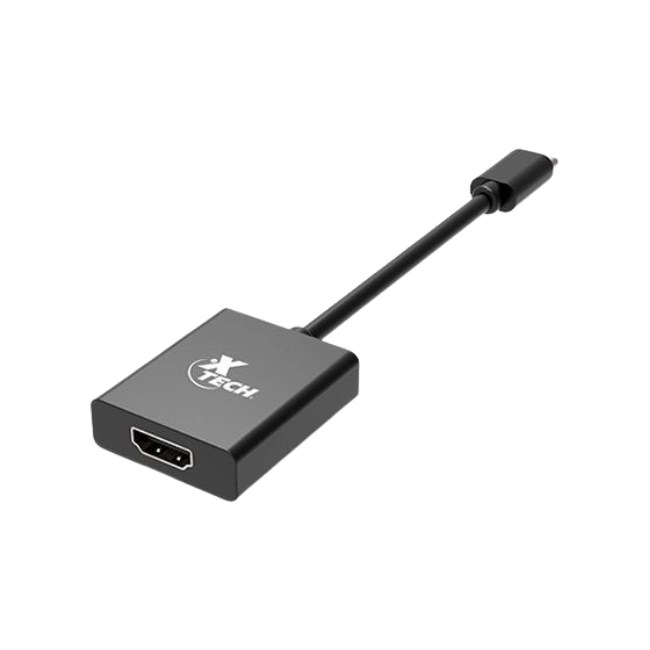 Xtech - Video adapter - USB Type C - HDMI - Black - (m) to (f) XTC-541