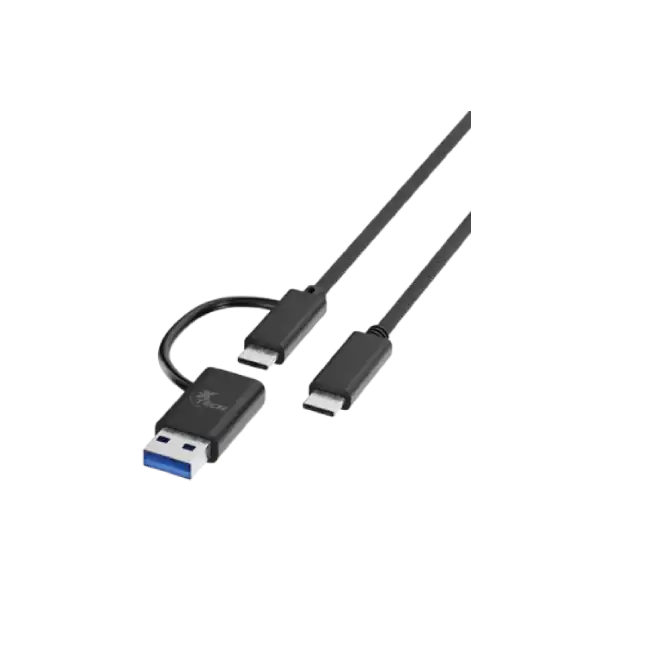 Xtech - USB cable - USB-C USB-A - USB Type C - 1.82 m - 2 in one braided XTC-532