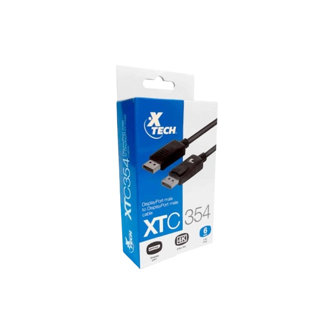 Xtech - DisplayPort cable - DisplayPort male - 1.83 m - All black - XTC-379-2