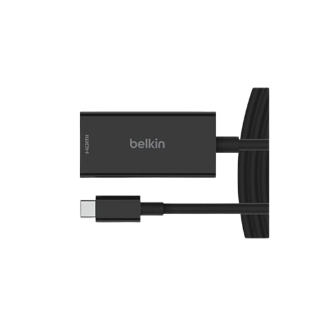 Belkin Connect - Cable adaptador - 24 pin USB-C macho a HDMI macho - 2 m - negro - pasivo, admite 8K60Hz, admite modo Alt DP