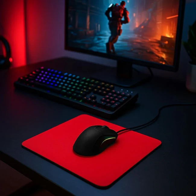 MOUSE PAD GENERICO  ROJO