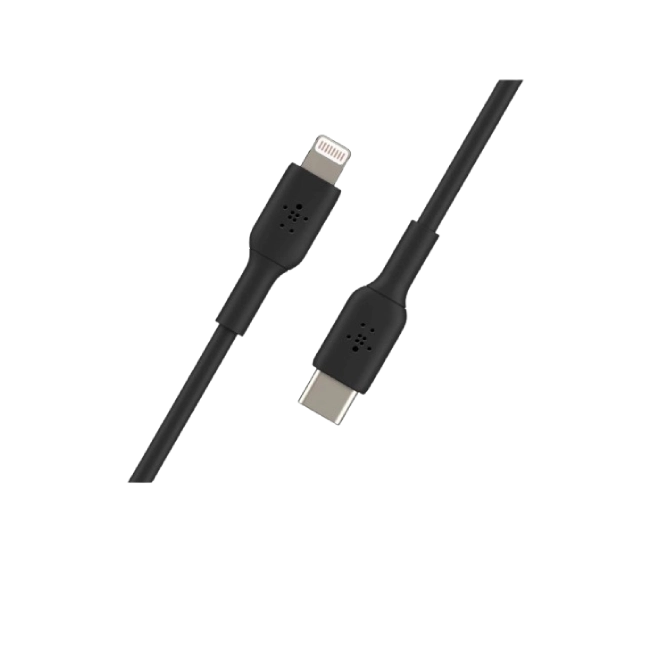 Belkin BoostCharge - Cable Lightning - 24 pin USB-C macho a Lightning macho - 2 m - negro-1