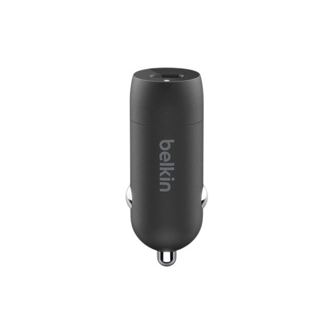 Belkin - Adaptador de corriente para el coche - 30 vatios - 3 A - Fast Charge, Suministro de energía 3.1 (24 pin USB-C) - negro