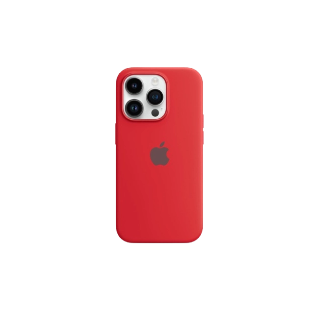 Apple - (PRODUCT) RED - carcasa trasera para teléfono móvil - compatibilidad con MagSafe - silicona - rojo - para iPhone 14 Plus
