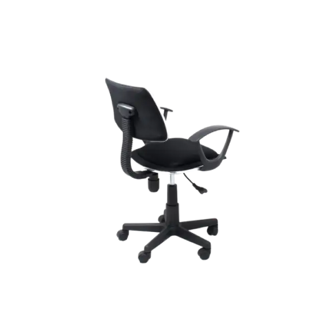 Silla Xtexh Secretarial Roma con ReposaBrazos Color Negro-4