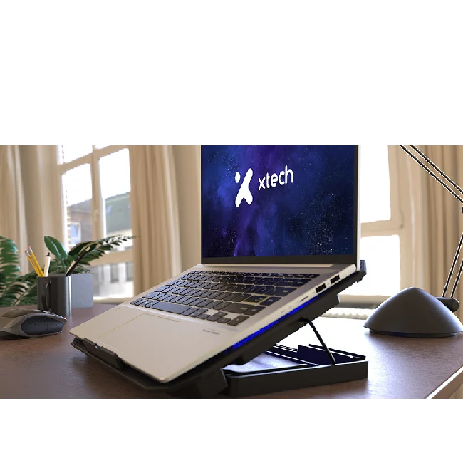 Xtech - Notebook stand - 15.6" black w blue LED XTA-156