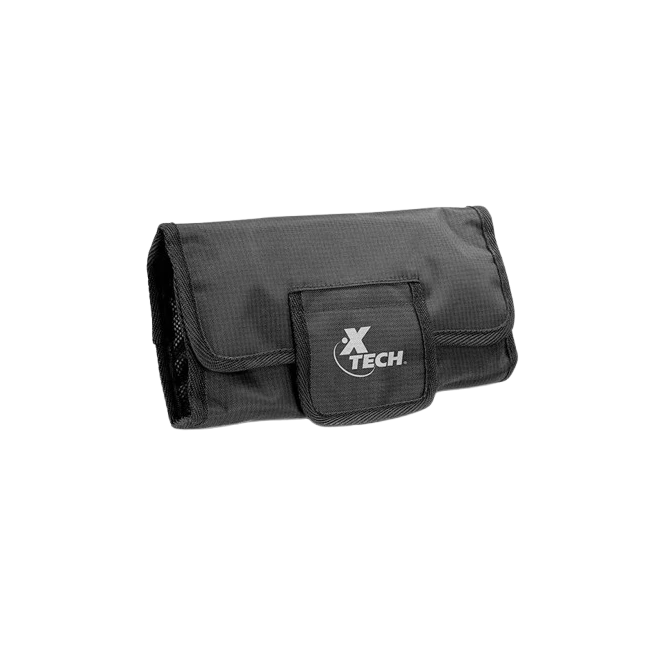 Xtech - Travel Tech organizer case - Durable polyester / 100% polyester - All black - Double-Compartment XTB-060