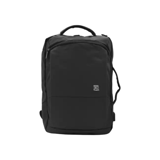 Klip Xtreme - Notebook carrying backpack - 15.6" - Polyester - Black - 2 in 1 Backpack & NB Case