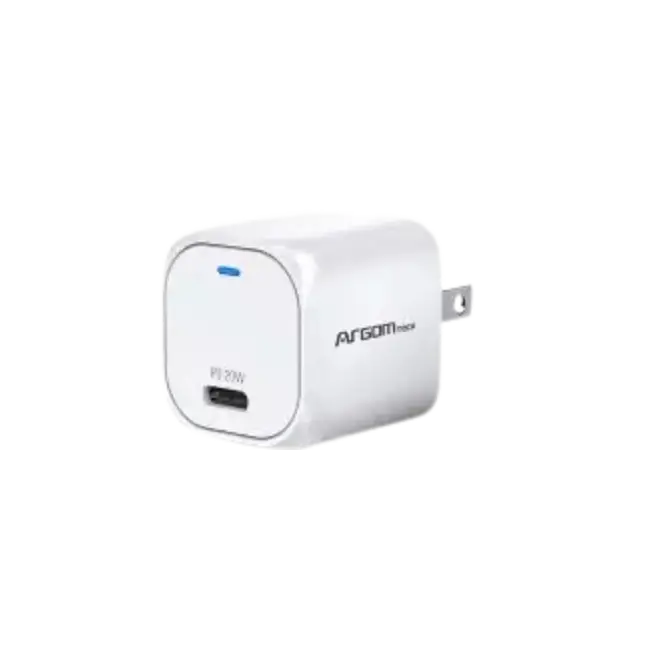 Cubo Cargador Argom ARG-AC-0110WT PD Nano 20W Compacto Tipo C