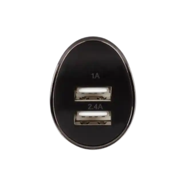USB CAR CHARGER ARGOM 3.4A 2-USB PORTS BLACK