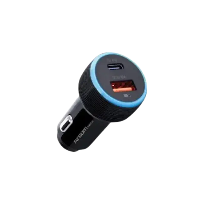 Cargador Dual Rápido Type-C 18W & USB 18W para auto