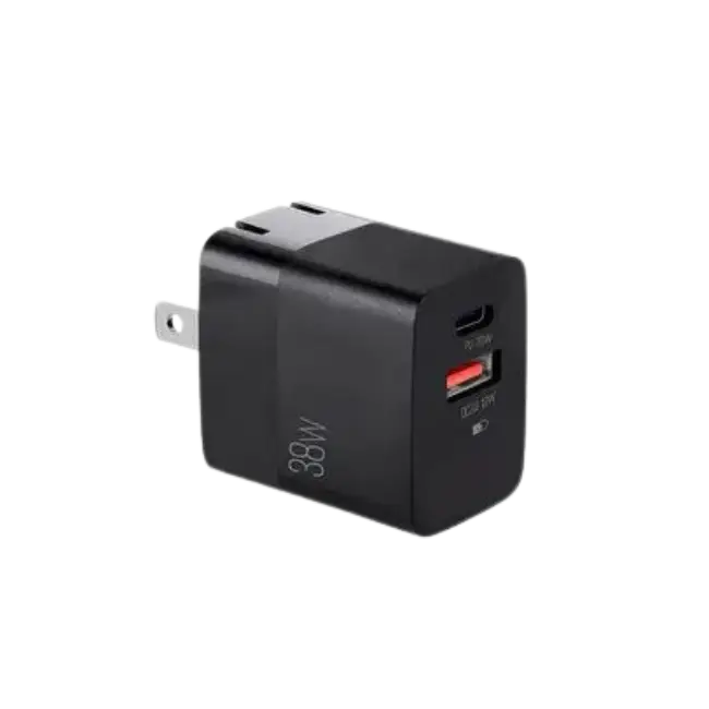 VOLTA P4 38W PRO PD TYPE-C + USB CON CARGADOR DE PARED CON ENCHUFE PLEGABLE-1