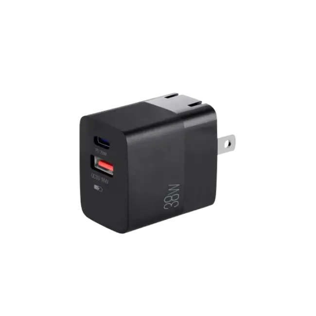 VOLTA P4 38W PRO PD TYPE-C + USB CON CARGADOR DE PARED CON ENCHUFE PLEGABLE-2