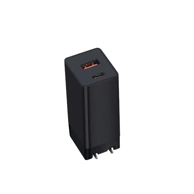 Cargador con enchufe plegable Volta P7 65W PD tipo C + USB