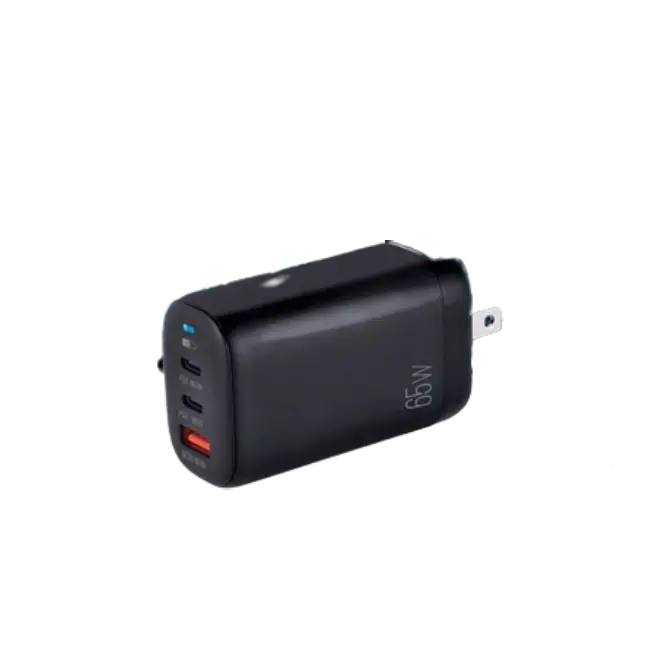 Cargador de Pared Argom ARG-AC-0126BK Volta P8 65W Dual PD Tipo C + USB Enchufe Plegable