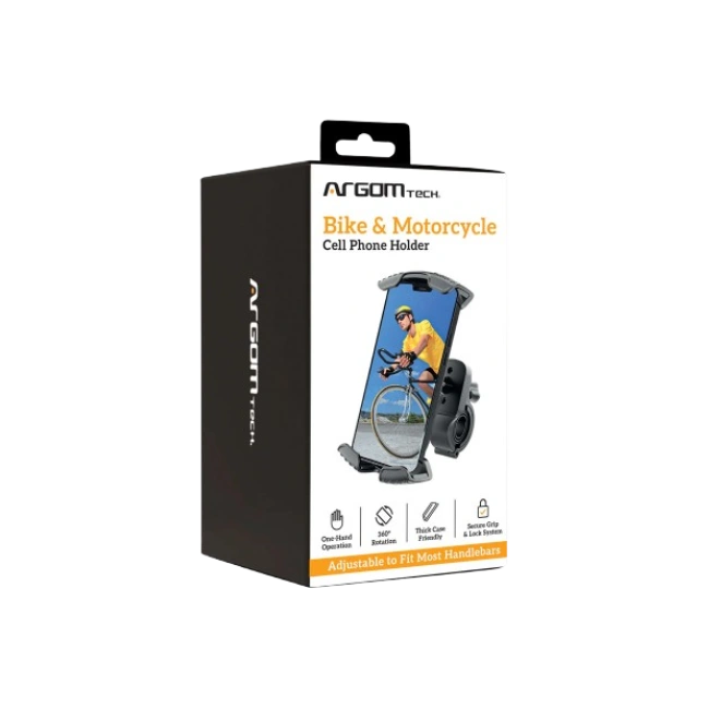 ARGOM - SOPORTE DE TELEFONO PARA BICICLETA O MOTOCICLETA
