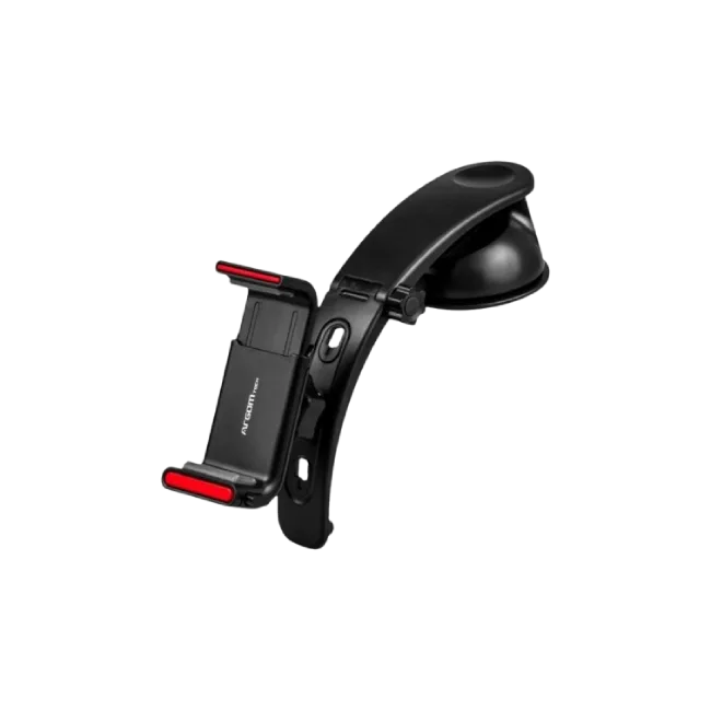 Kit de Soportes Argom ARG-AC-0333BK de Celulares Para Auto Uso en Parabrisas Tablero de Instrumentos