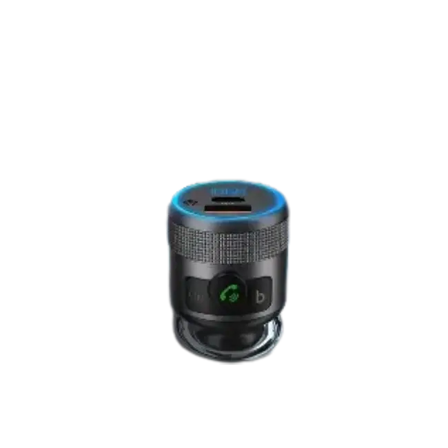 Conector Argom ARG-AC-0343BK Bluetooth Para Carro 2 puertos de Carga Rapida Mega Bajos