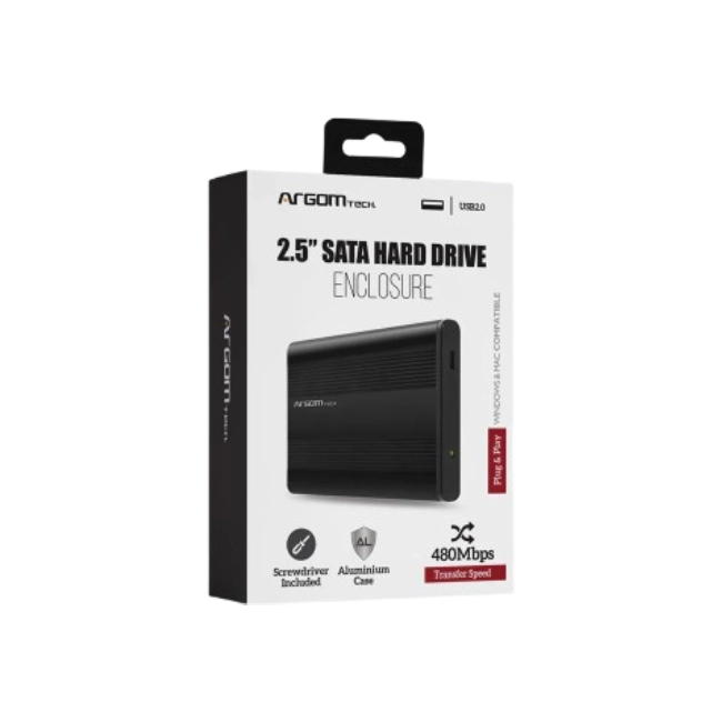 Enclosure Argom ARG-AC-1030 Para Disco Duro 2.5" SATA a USB 2.0