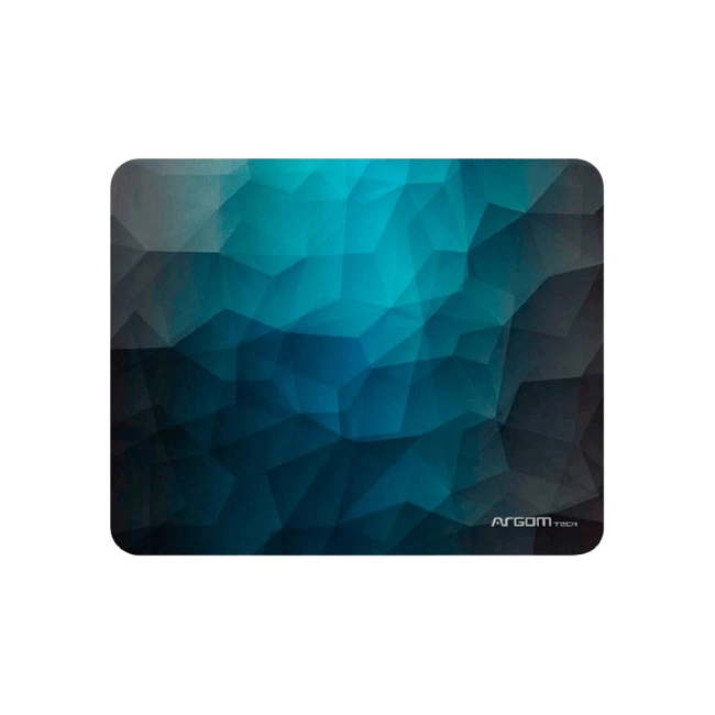 Mouse Pad Argom ARG-AC-1233L Base de Goma Antideslizante Color Negro con Azul