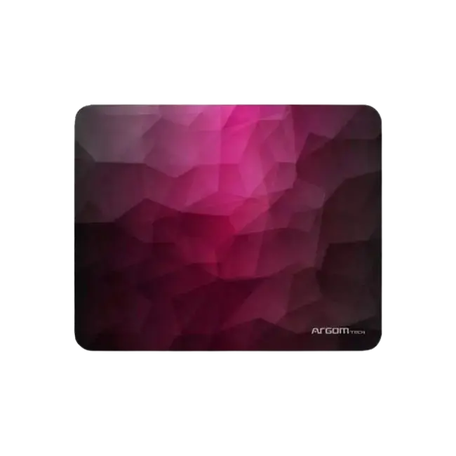 Mouse Pad Argom ARG-AC-1233R Base de Goma Antideslizante Color Negro con Rojo
