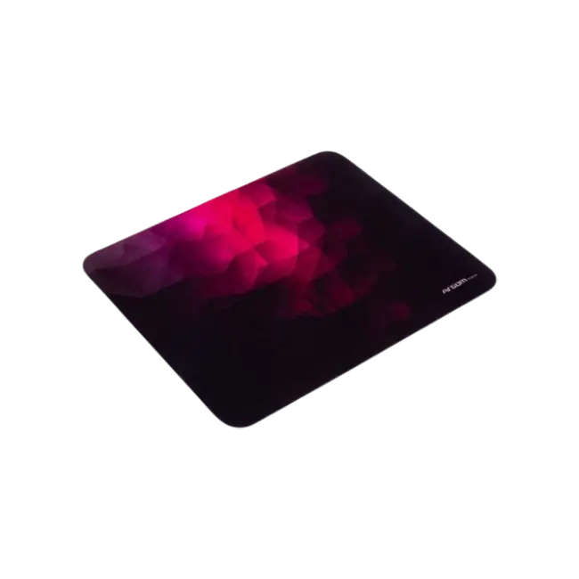 Mouse Pad Argom ARG-AC-1233R Base de Goma Antideslizante Color Negro con Rojo