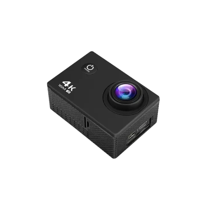 Camara de Accion Argom ARG-AC-9185BK Epic 85 4K Ultra HD Con Control Remoto y Pantallas Duales