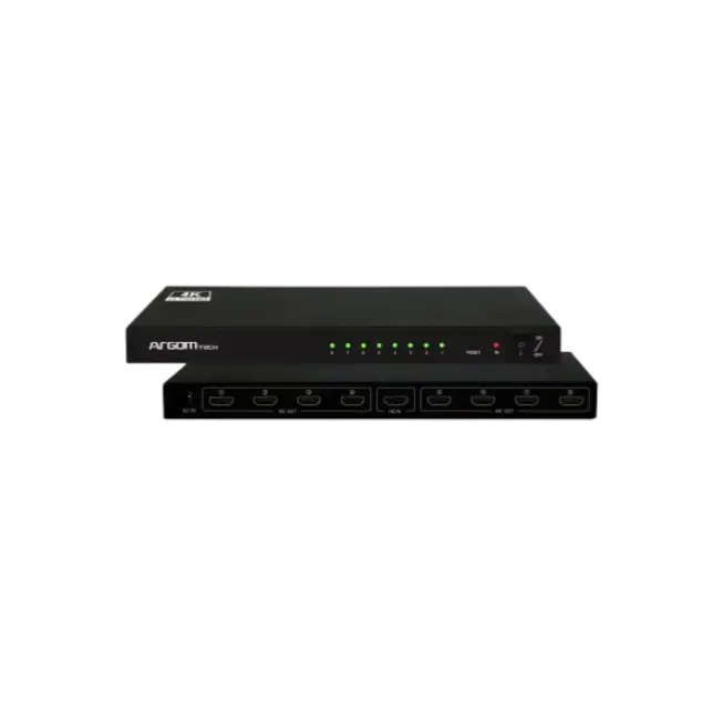 Splitter Argom ARG-AV-5118 1 Entrada 8 Salidas 4K Ultra HD 225MHz